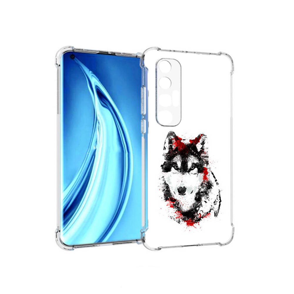 

Чехол MyPads Tocco для Xiaomi Mi 10S кровавый волк (PT226949.296.416), Прозрачный, Tocco