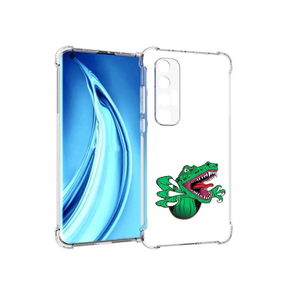 

Чехол MyPads Tocco для Xiaomi Mi 10S крокодил (PT226949.296.417), Прозрачный, Tocco