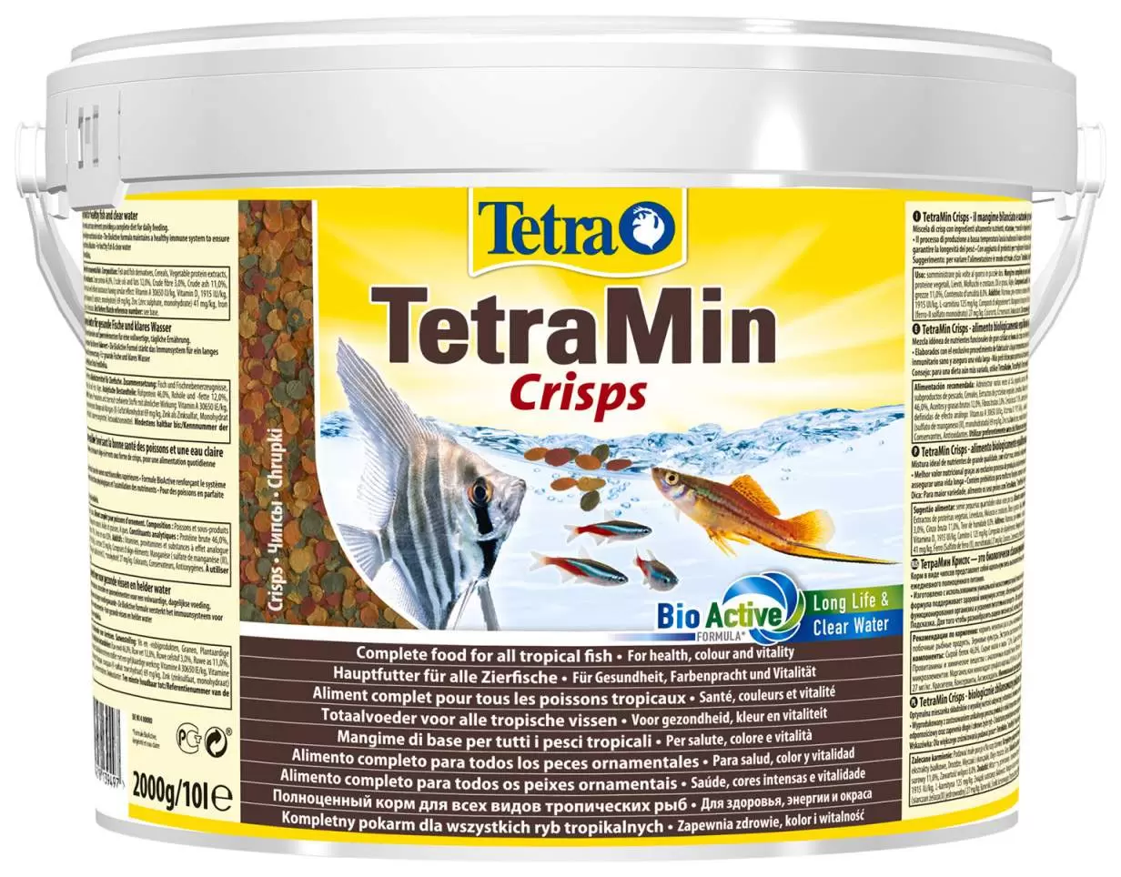 Корм чипсы для всех видов рыб Tetra TetraMIN CRISPS 10 л по 2 шт