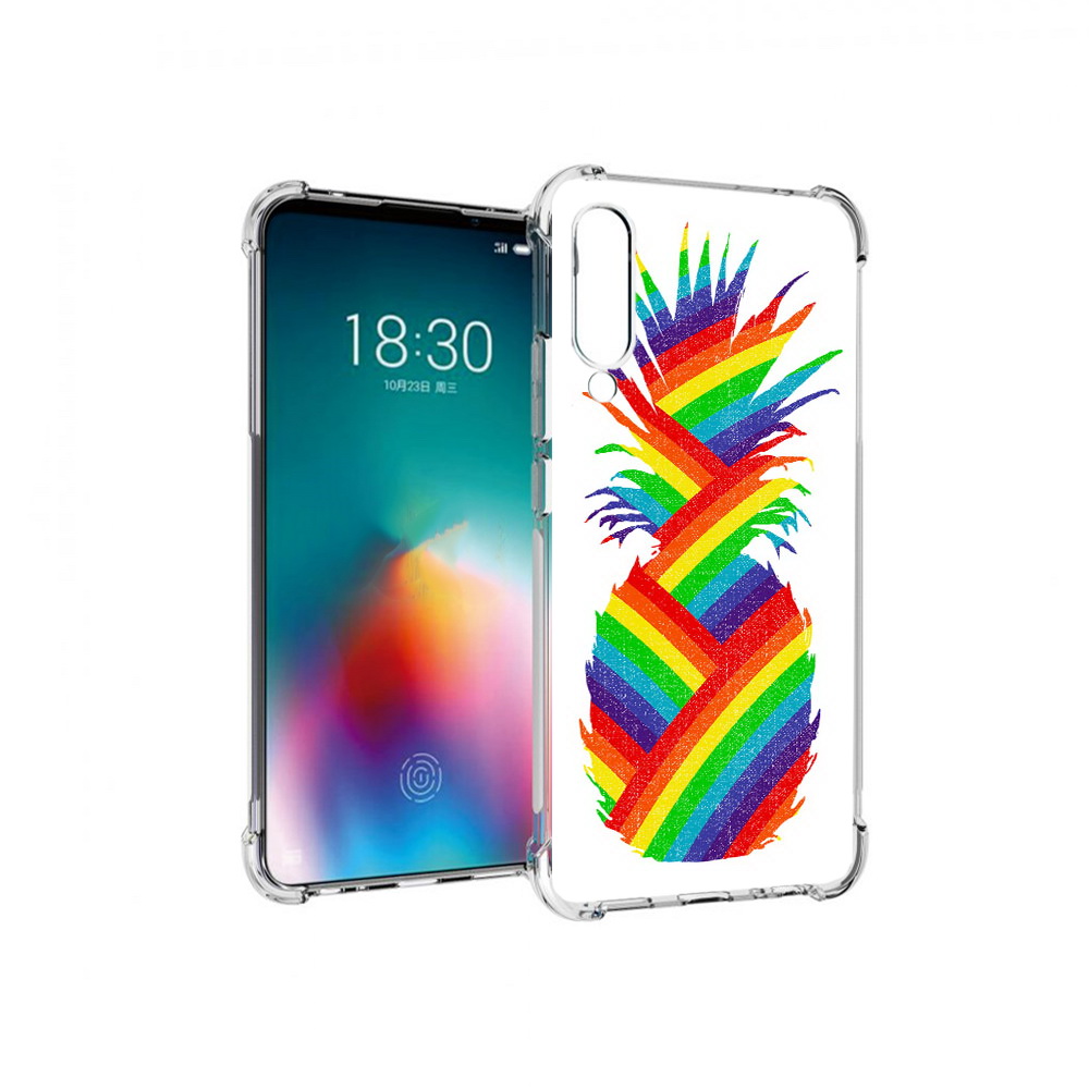 

Чехол MyPads Tocco для Meizu 16T радужный ананас (PT144619.90.566), Прозрачный, Tocco