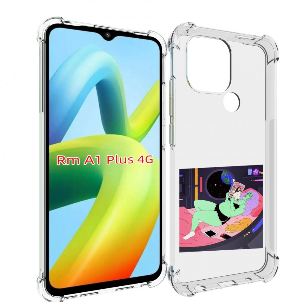 

Чехол MyPads трехглазая девушка зеленая для Xiaomi Redmi A1 Plus +, Прозрачный, Tocco