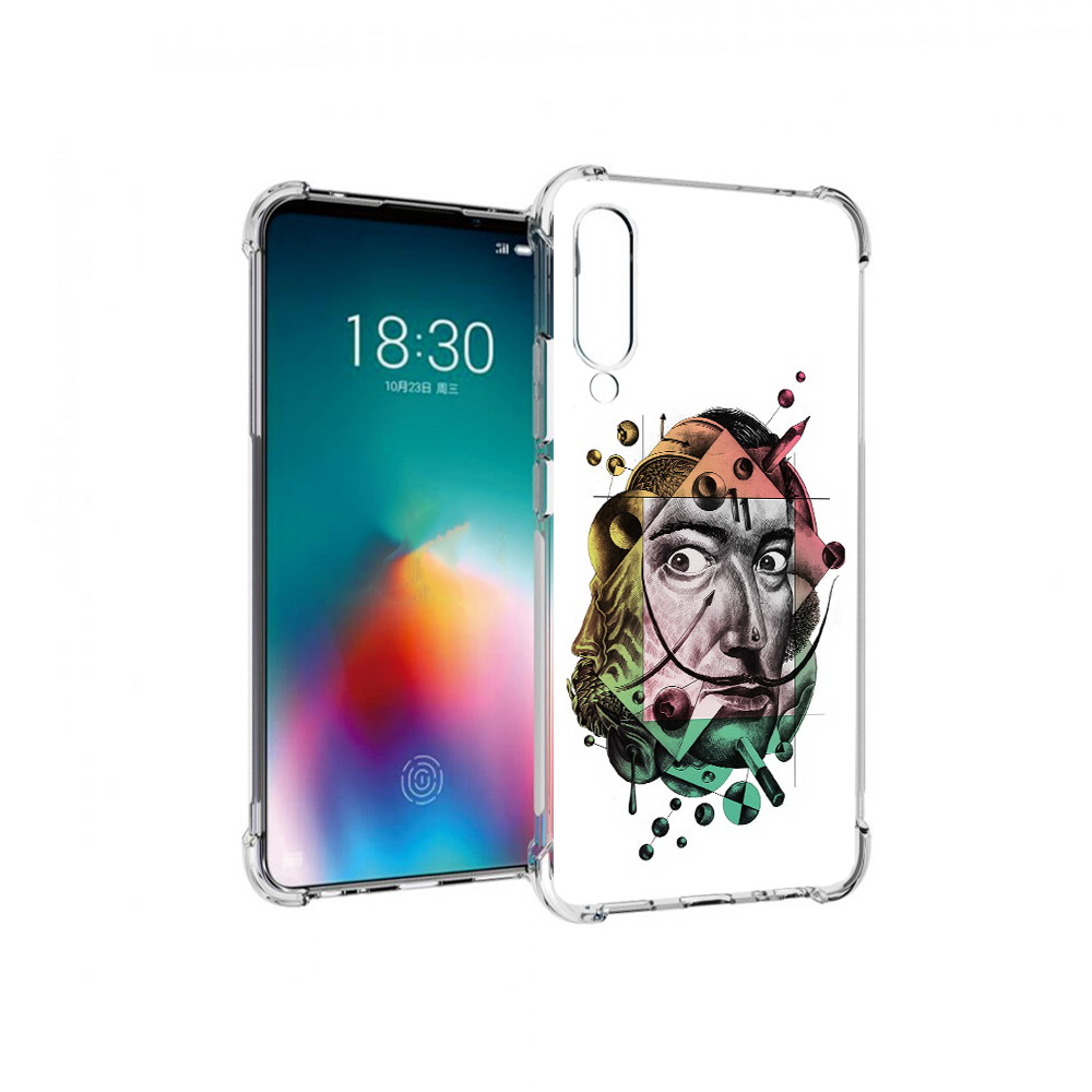 

Чехол MyPads Tocco для Meizu 16T разноцветное лицо абстракция (PT144619.90.570), Прозрачный, Tocco