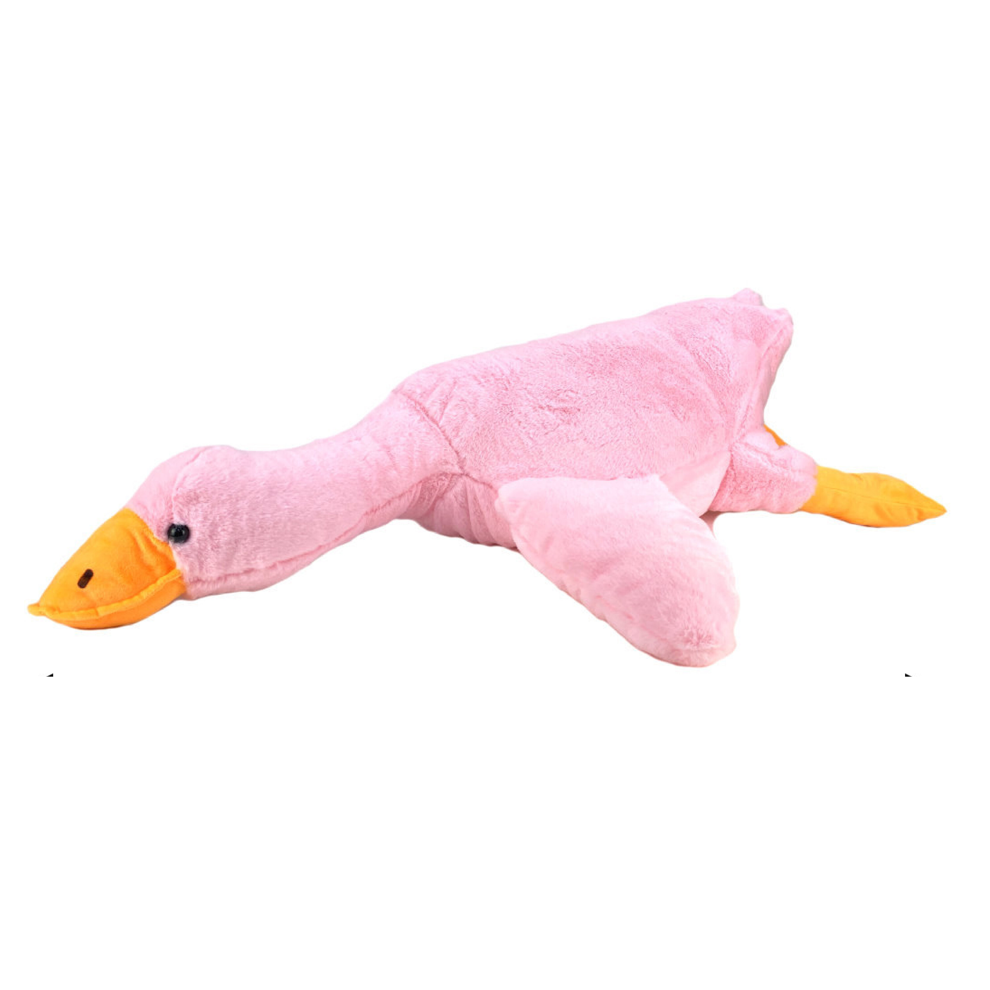Мягкая игрушка Toys Torg Гусь-обнимусь, розовый, 90 см