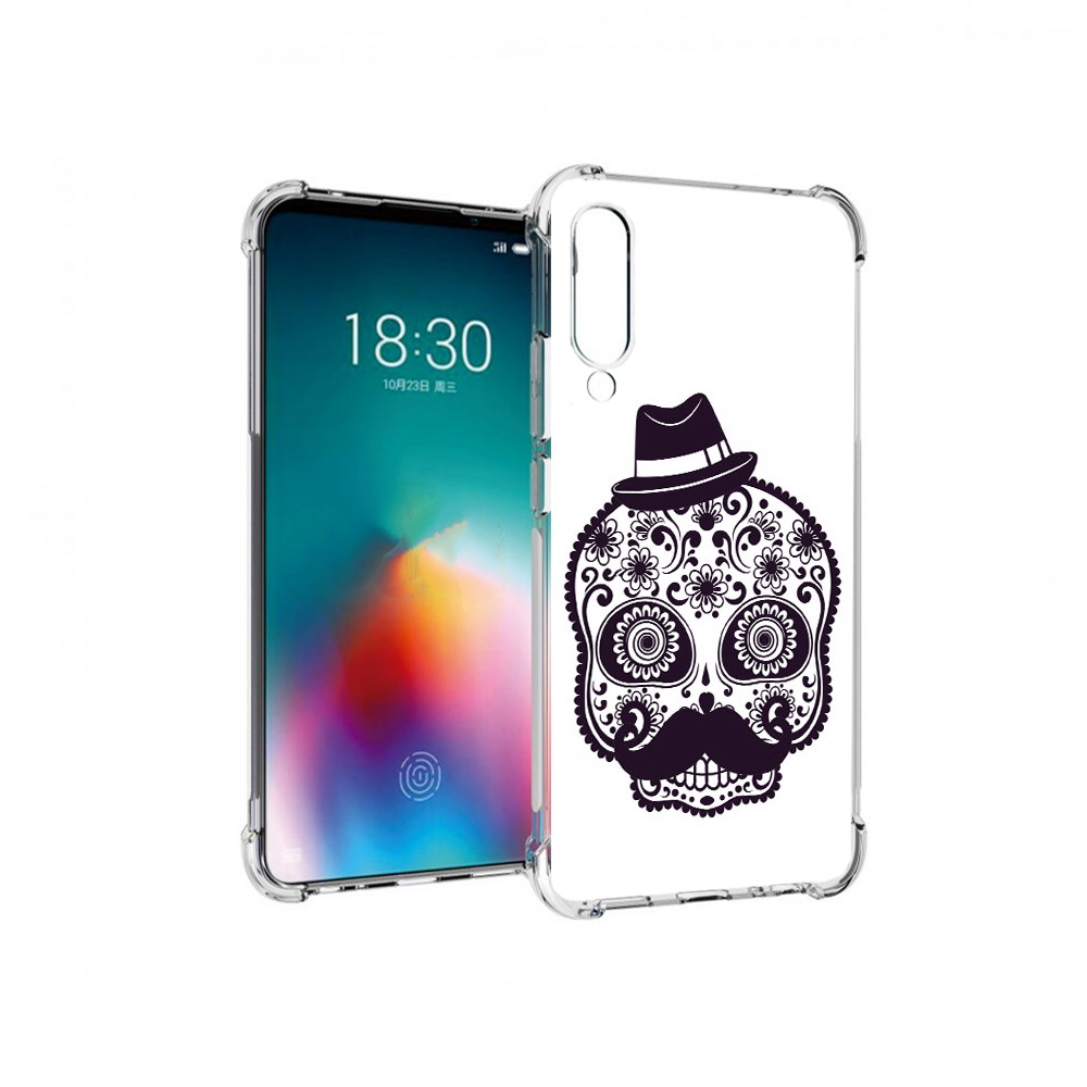

Чехол MyPads Tocco для Meizu 16T разрисованный скелет (PT144619.90.575), Прозрачный, Tocco