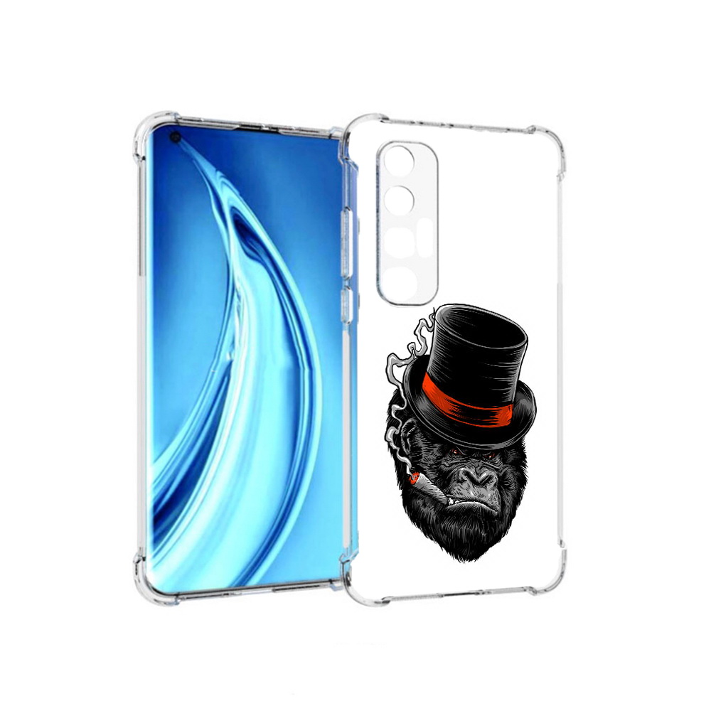 

Чехол MyPads Tocco для Xiaomi Mi 10S дизайнерская горилла (PT226949.296.431), Прозрачный, Tocco