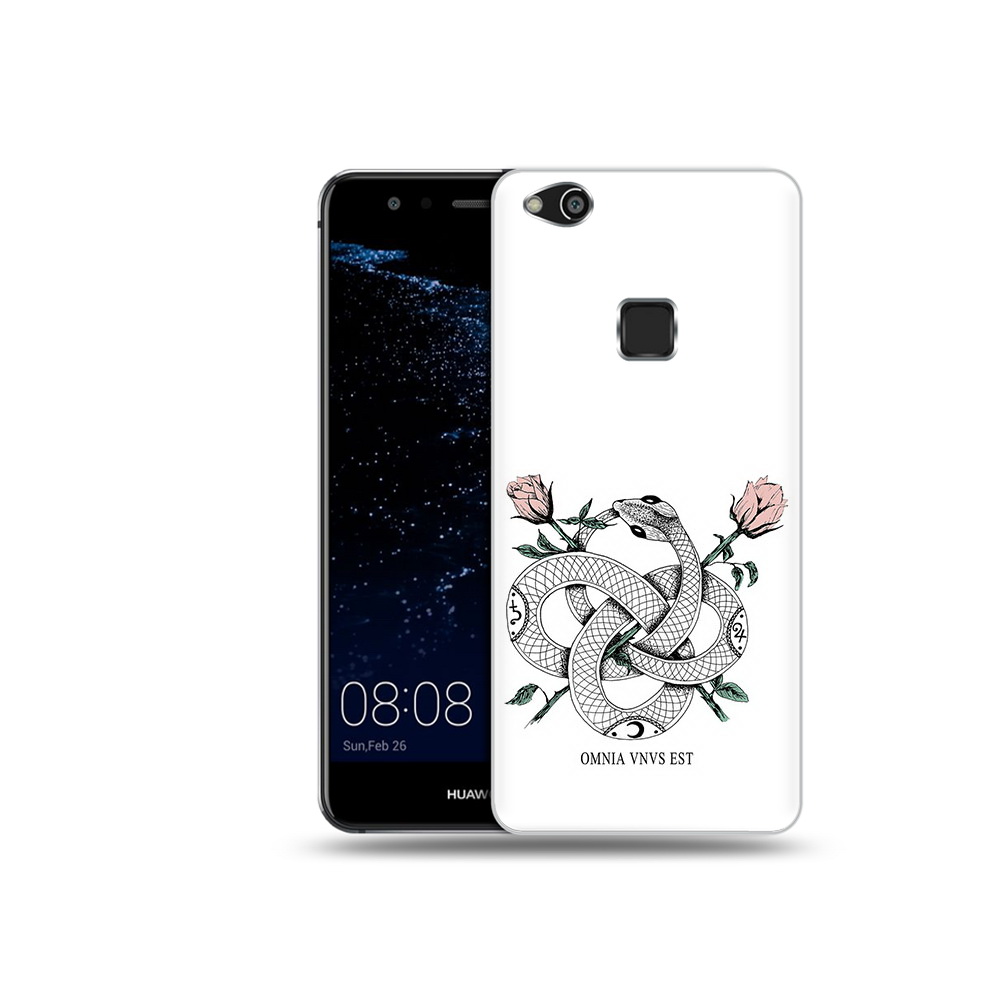 

Чехол MyPads Tocco для Huawei P10 Lite нарисованная змея абстракция (PT62135.59.502), Прозрачный, Tocco