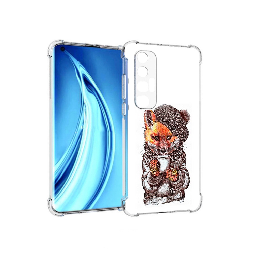 

Чехол MyPads Tocco для Xiaomi Mi 10S лиса в шапке (PT226949.296.437), Tocco