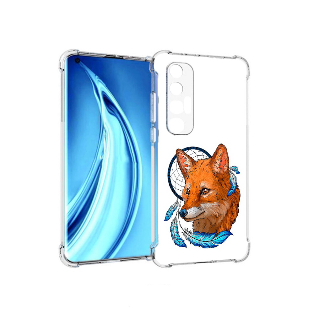 

Чехол MyPads Tocco для Xiaomi Mi 10S лиса и ловец снов (PT226949.296.438), Прозрачный, Tocco