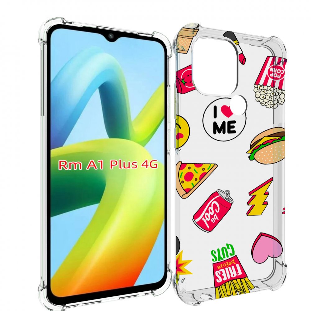 

Чехол MyPads фаст-фуд для Xiaomi Redmi A1 Plus +, Прозрачный, Tocco