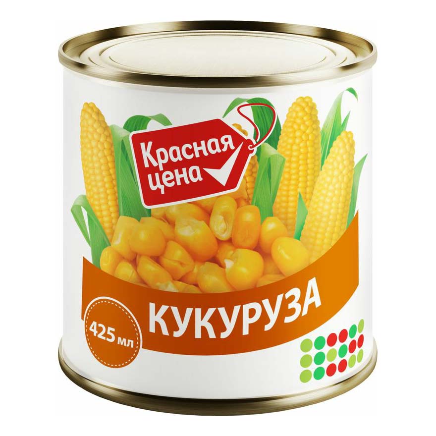 Кукуруза Красная цена сладкая в зернах 340 г 43₽