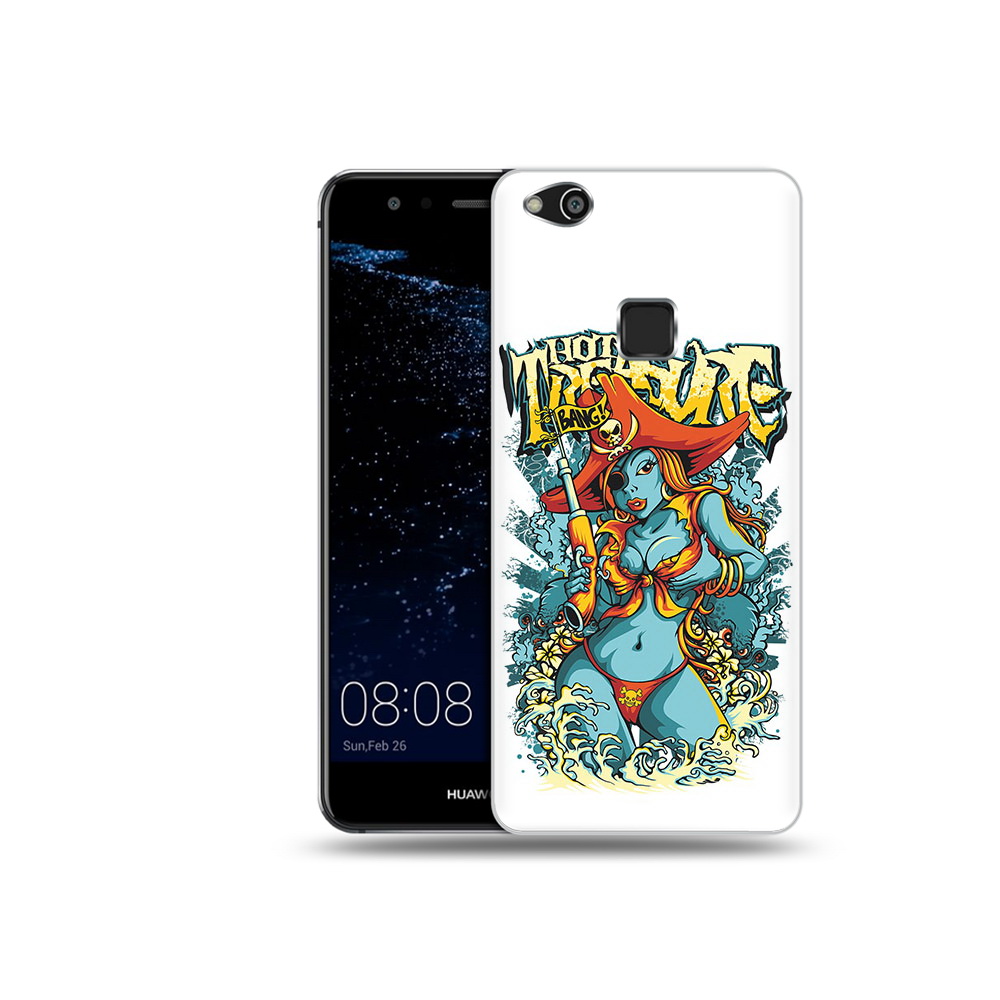 Чехол MyPads Tocco для Huawei P10 Lite нарисованная синяя девушка комикс (PT62135.59.504)
