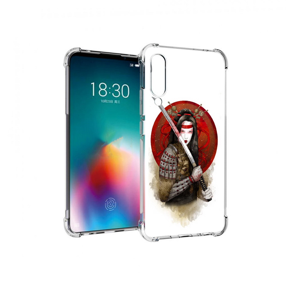 

Чехол MyPads Tocco для Meizu 16T рисованная девушка с катаной (PT144619.90.580), Прозрачный, Tocco