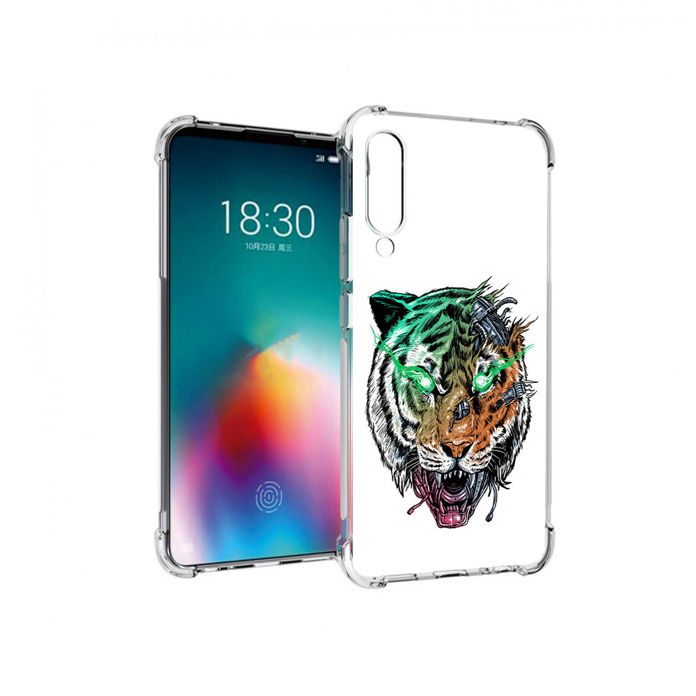 

Чехол MyPads Tocco для Meizu 16T робо-тигр (PT144619.90.584), Прозрачный, Tocco