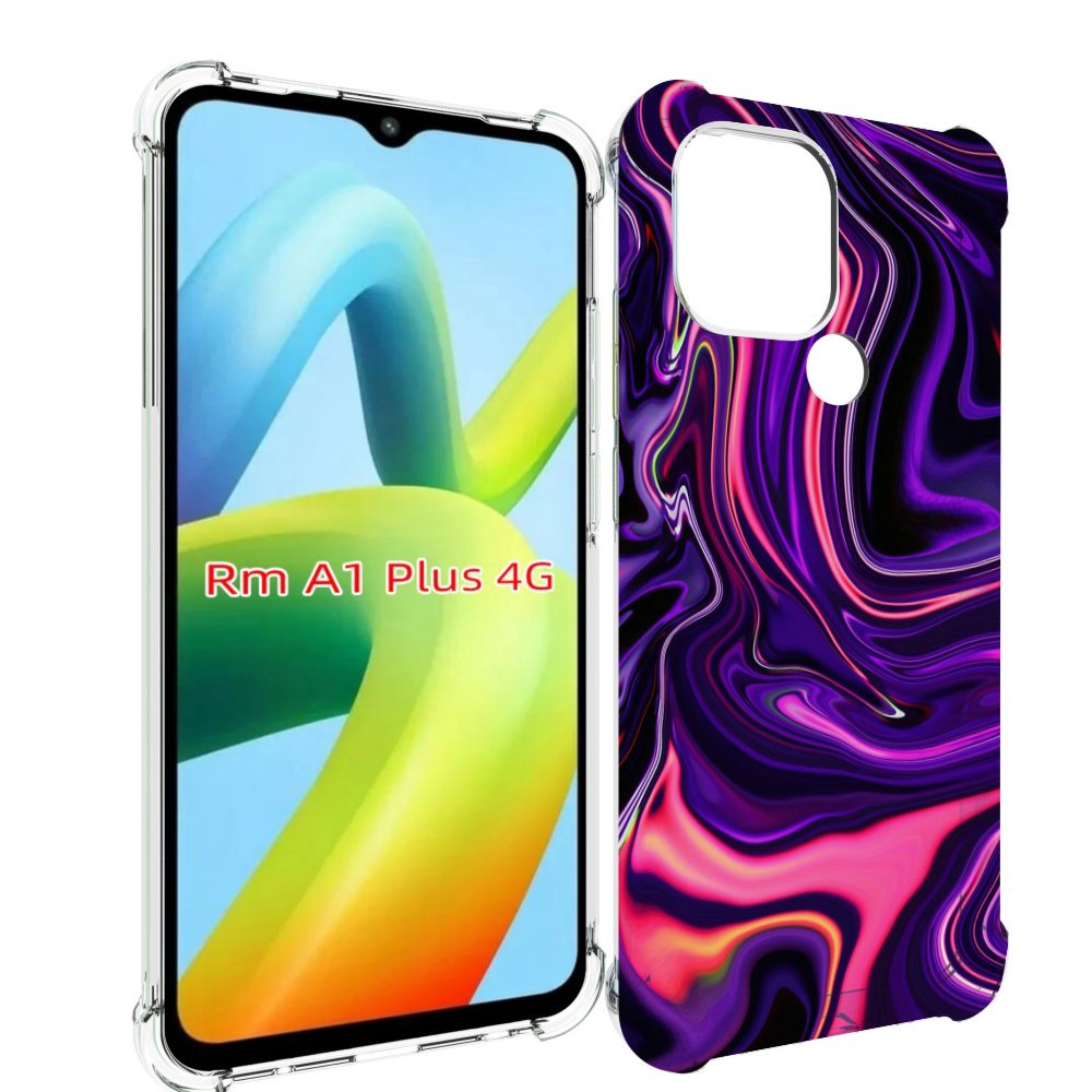 

Чехол MyPads фиолетовые краски для Xiaomi Redmi A1 Plus +, Прозрачный, Tocco