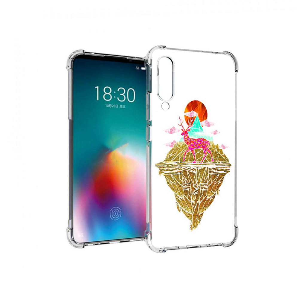 

Чехол MyPads Tocco для Meizu 16T розовый олень абстракция (PT144619.90.586), Прозрачный, Tocco