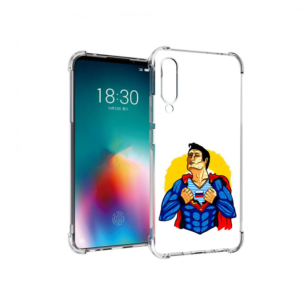 

Чехол MyPads Tocco для Meizu 16T русский супермен (PT144619.90.591), Прозрачный, Tocco