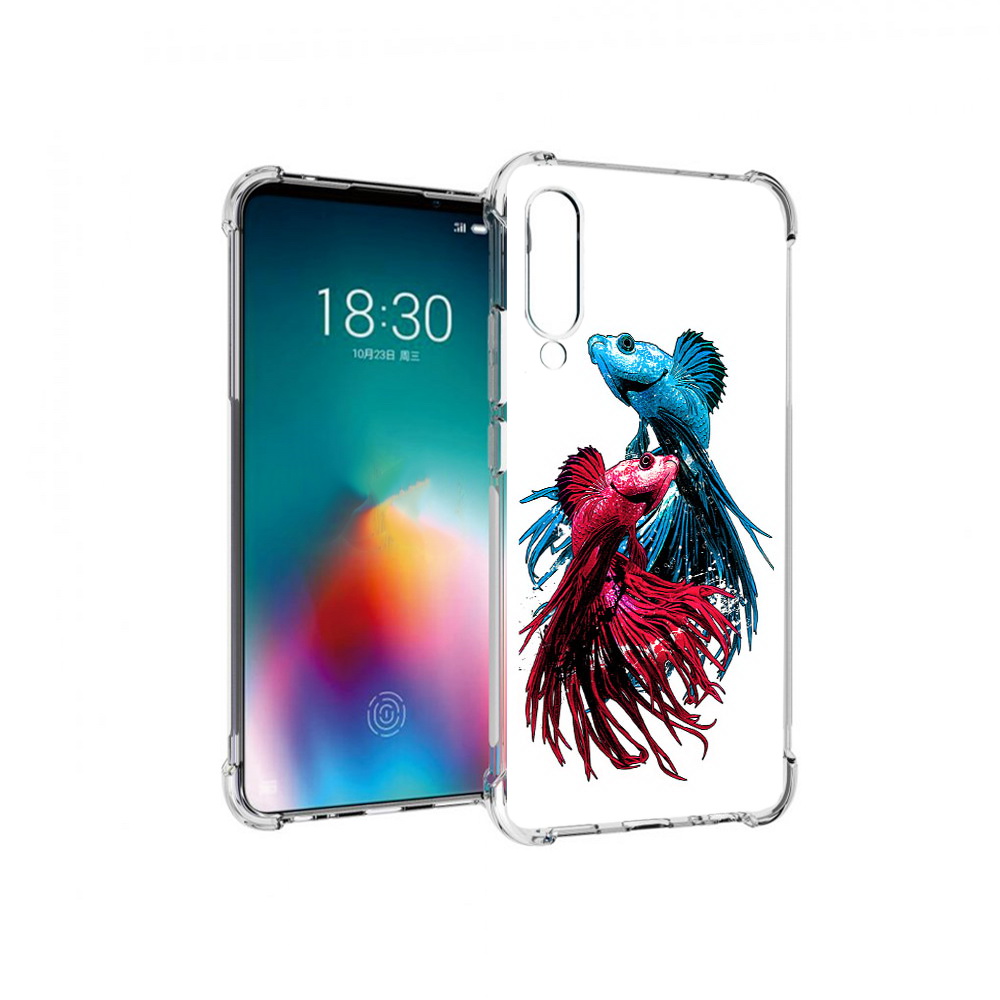 

Чехол MyPads Tocco для Meizu 16T рыбы петушки (PT144619.90.592), Прозрачный, Tocco