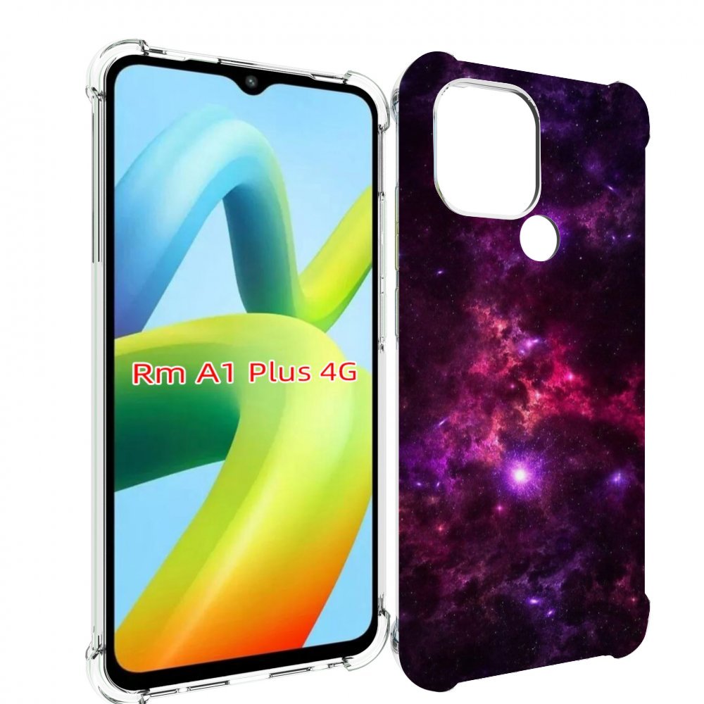 

Чехол MyPads фиолетовый-космос-с-облаками для Xiaomi Redmi A1 Plus +, Прозрачный, Tocco