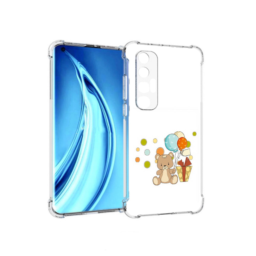 

Чехол MyPads Tocco для Xiaomi Mi 10S медвеженок с подарком (PT226949.296.470), Прозрачный, Tocco