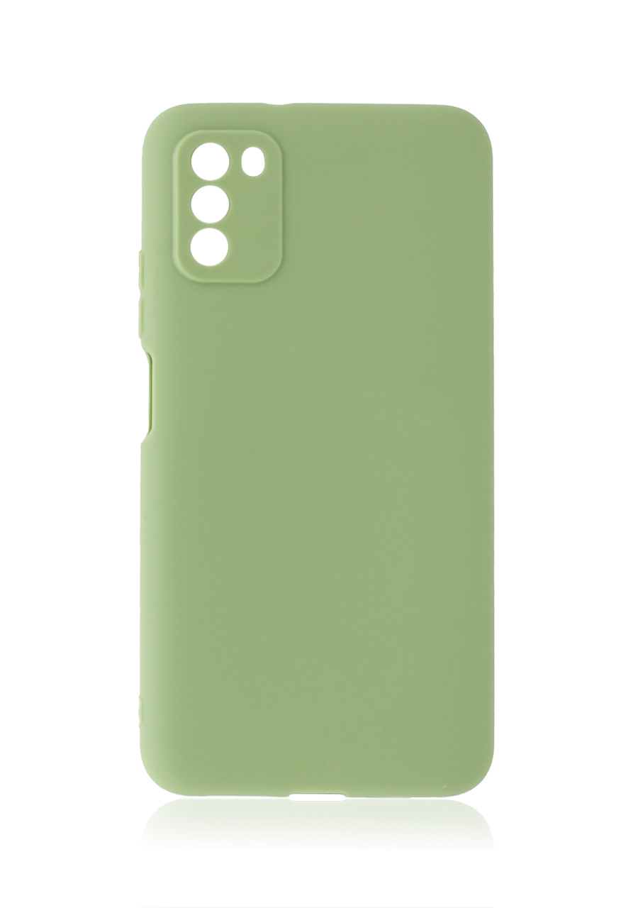 фото Накладка soft matte для xiaomi poco m3 (оливковый) защита камеры mobileocean