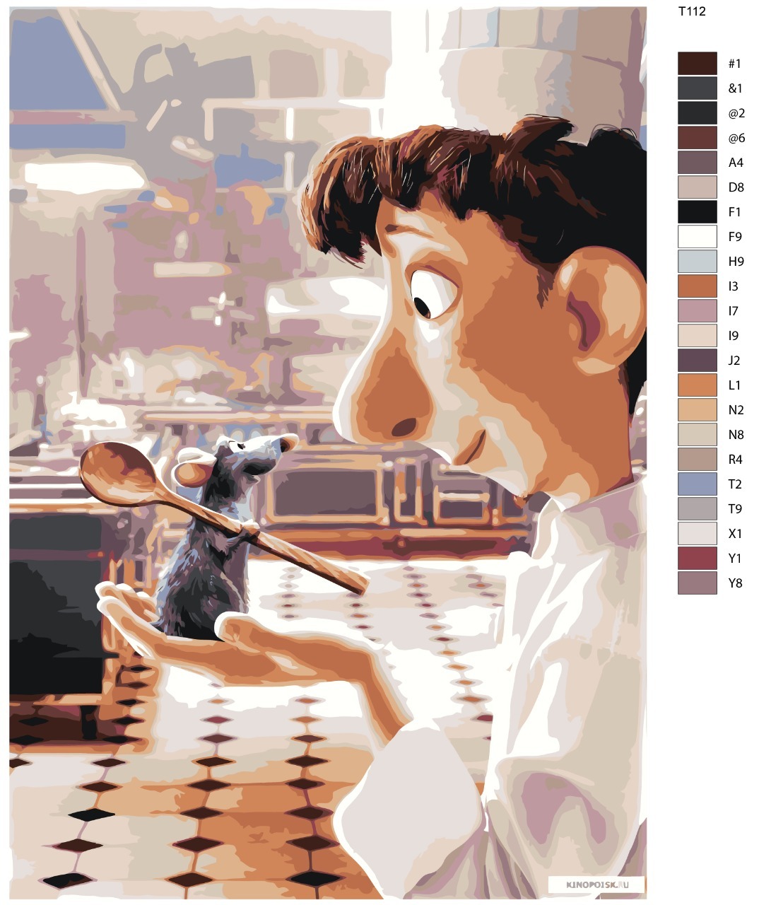

Картина по номерам BRUSHES-PAINTS Т112, Рататуй и повар