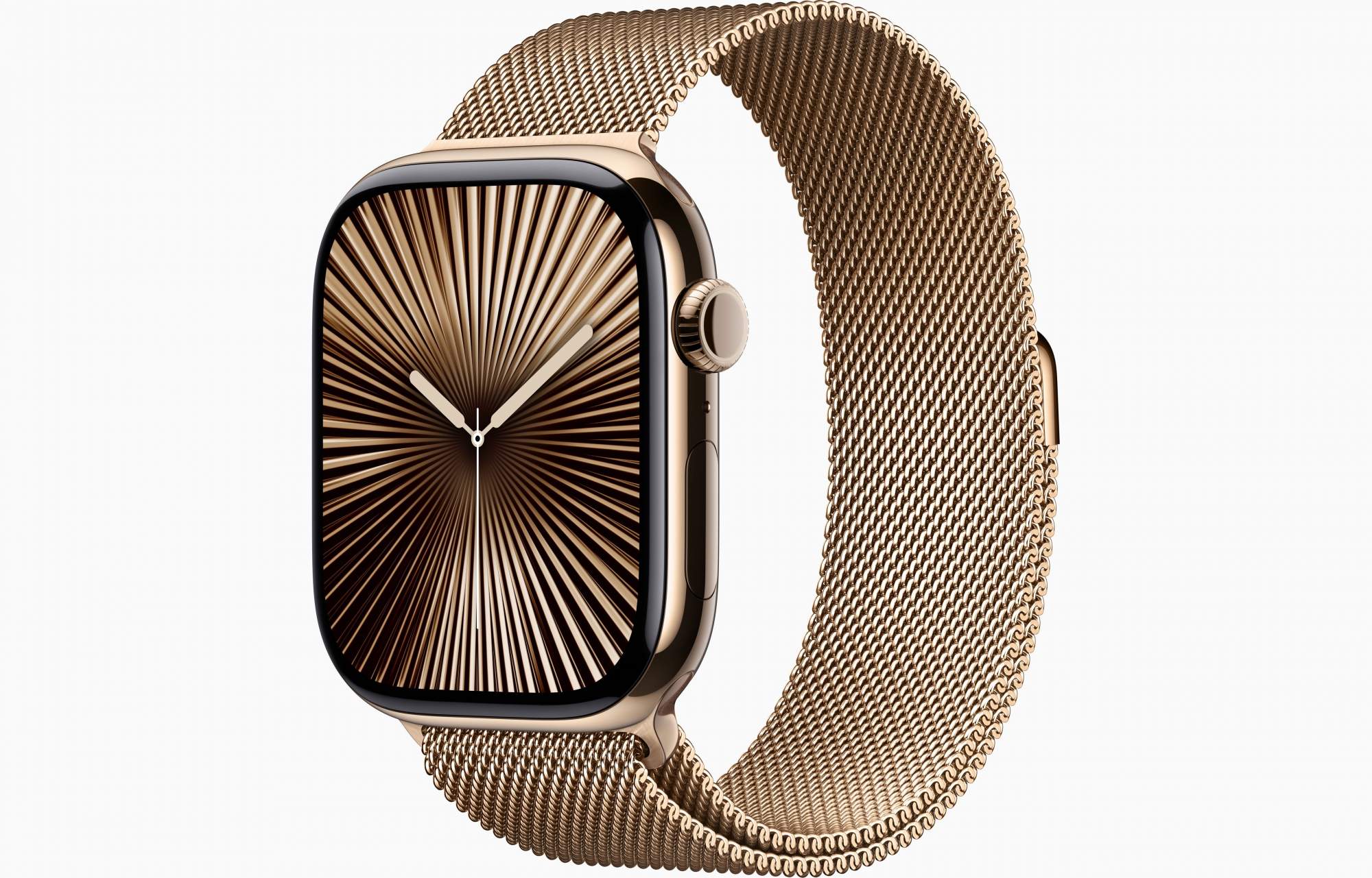 

Часы Apple Watch Series 10 Titanium Gold 46mm GPS+Cellular Milanese Loop Gold M/L, Watch Series 10