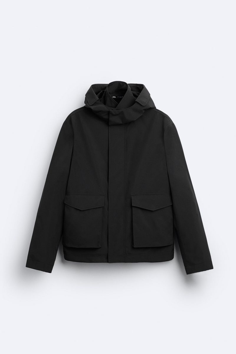 

Куртка мужская ZARA 00155502 черная L, Черный, 00155502
