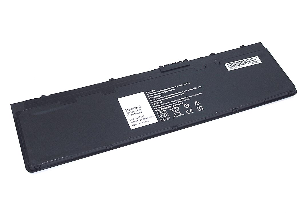 Аккумуляторная батарея для ноутбука Dell E7240-3S1P 11.1V 31Wh черная OEM