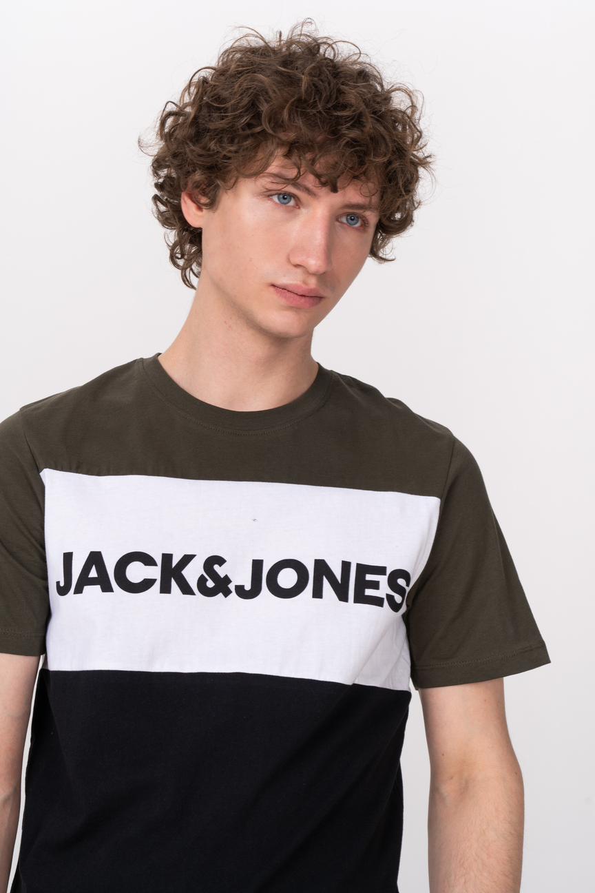 фото Футболка мужская 12173968 jack & jones зеленая 46 ru