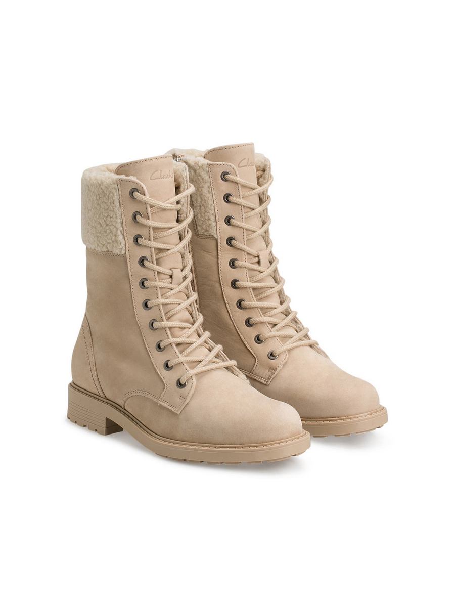 

Ботинки женские Clarks 001410385 бежевые 37 EU, Бежевый, 001410385