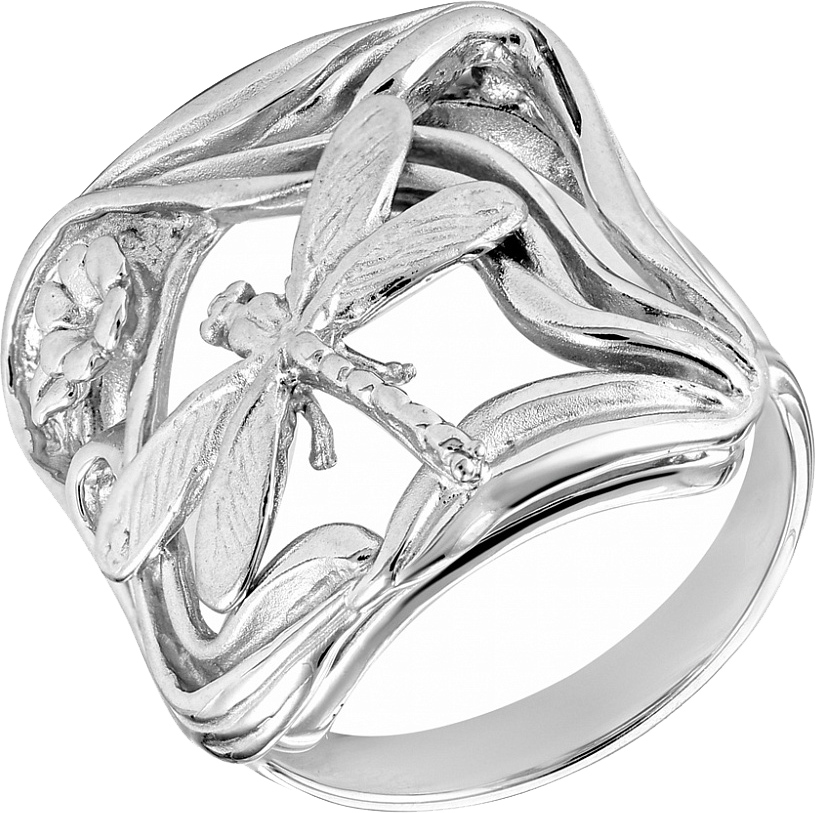 Кольцо из серебра р. 17,5 Альдзена K-25066