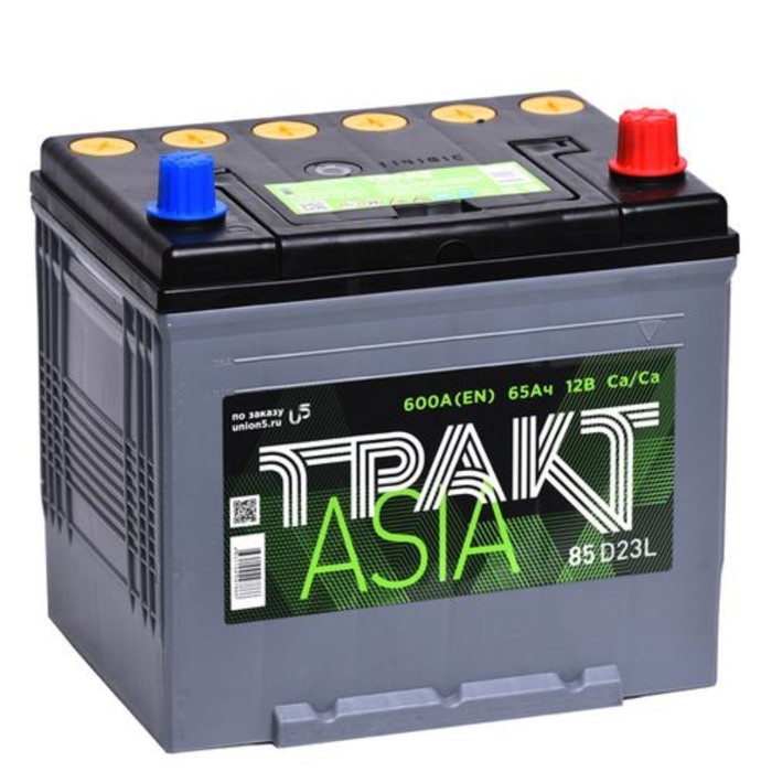 

Аккумуляторная батарея Тракт ASIA 65 Ач 6СТ-65.0 VL (D23FL), обратная полярность
