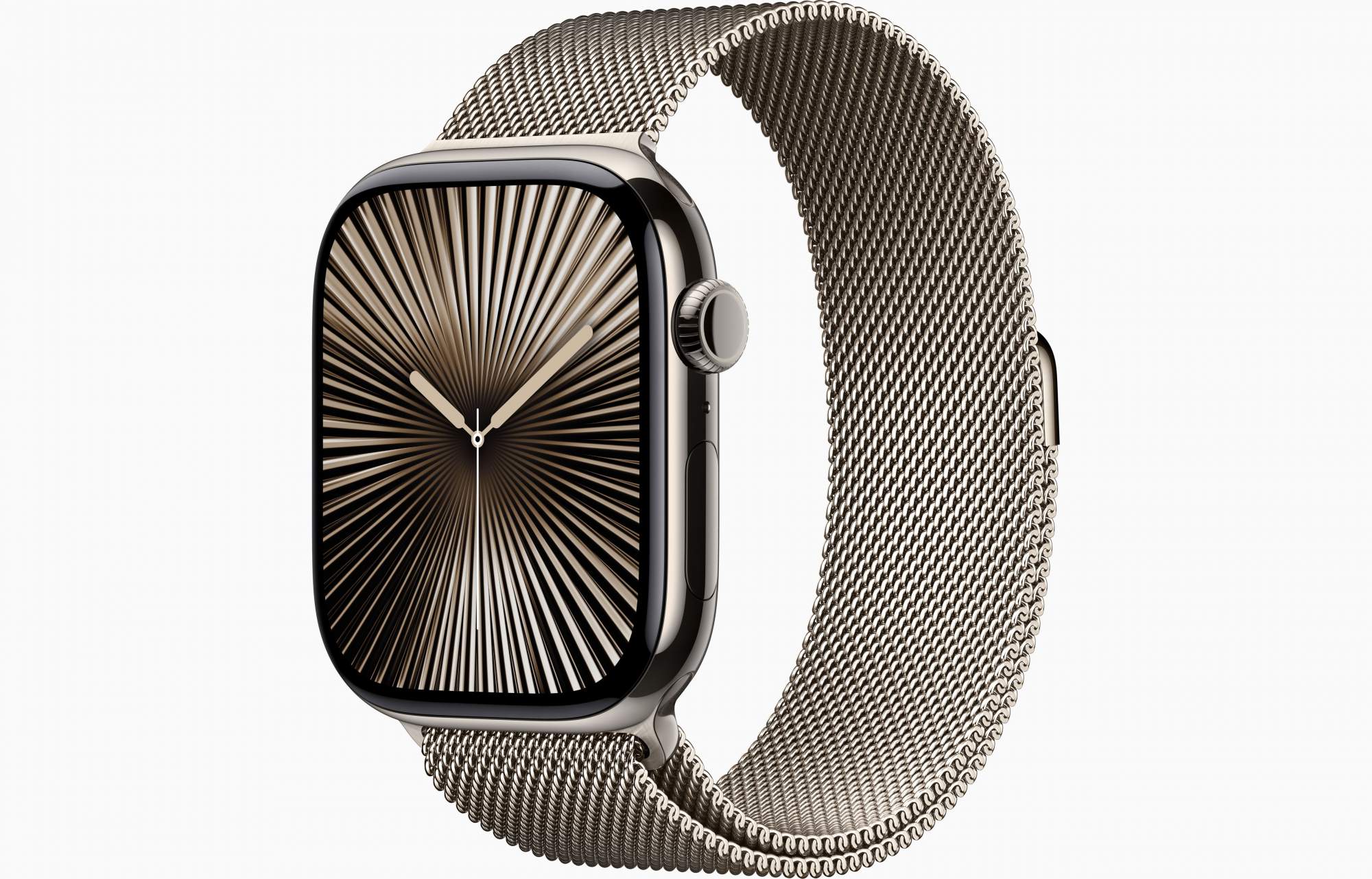 

Часы Apple Watch Series 10 Titanium Natural 46mm GPS+Cellular Milanese Loop Natural M/L, Watch Series 10