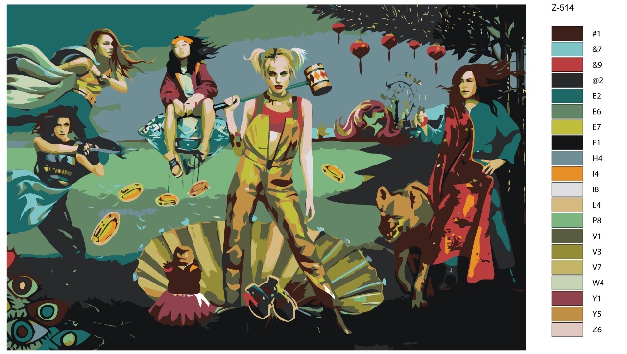 

Картина по номерам BRUSHES-PAINTS Z-514, Хищные птицы. Комиксы