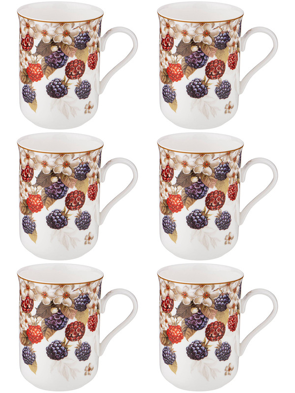 

Набор кружек 6 шт Lefard Ежевика 350 мл 104-857