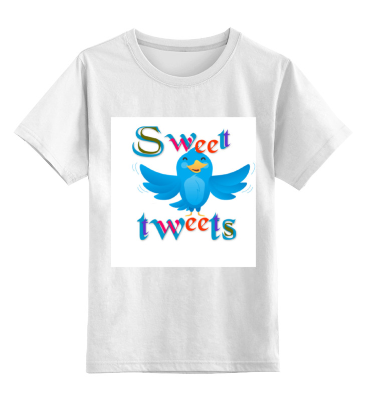 

Детская футболка классическая Printio Sweet tweets, р. 104, Белый, 0000000670229