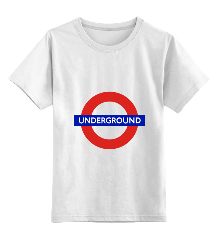 

Детская футболка классическая Printio Underground, р. 104, Белый, 0000000670290