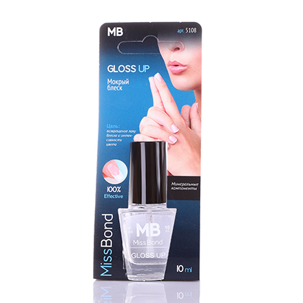 фото Топ для ногтей bhm professional gloss up miss bond, 15 мл