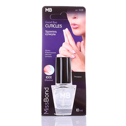 Удалитель кутикулы BHM Professional Good Bye Cuticles Miss Bond, 10 мл ремувер для удаления кутикулы remover drops ultra