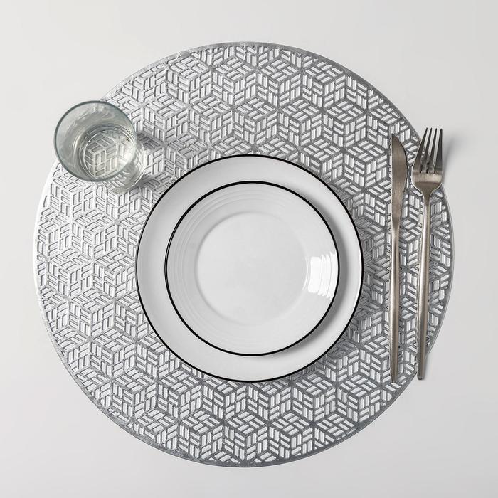 

Доляна кухонные, Соты, 4 шт, D 38 см, цвет серебро, Серебристый, кухонные, Соты, 4 шт, D 38 см, цвет серебро