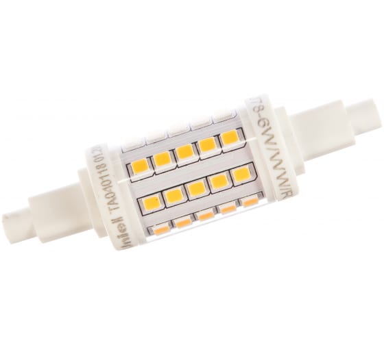 

Лампа светодиодная LED 6вт 175-250в R7s 450Лм 3000K прозрачная | код UL-00001554 | Uniel (