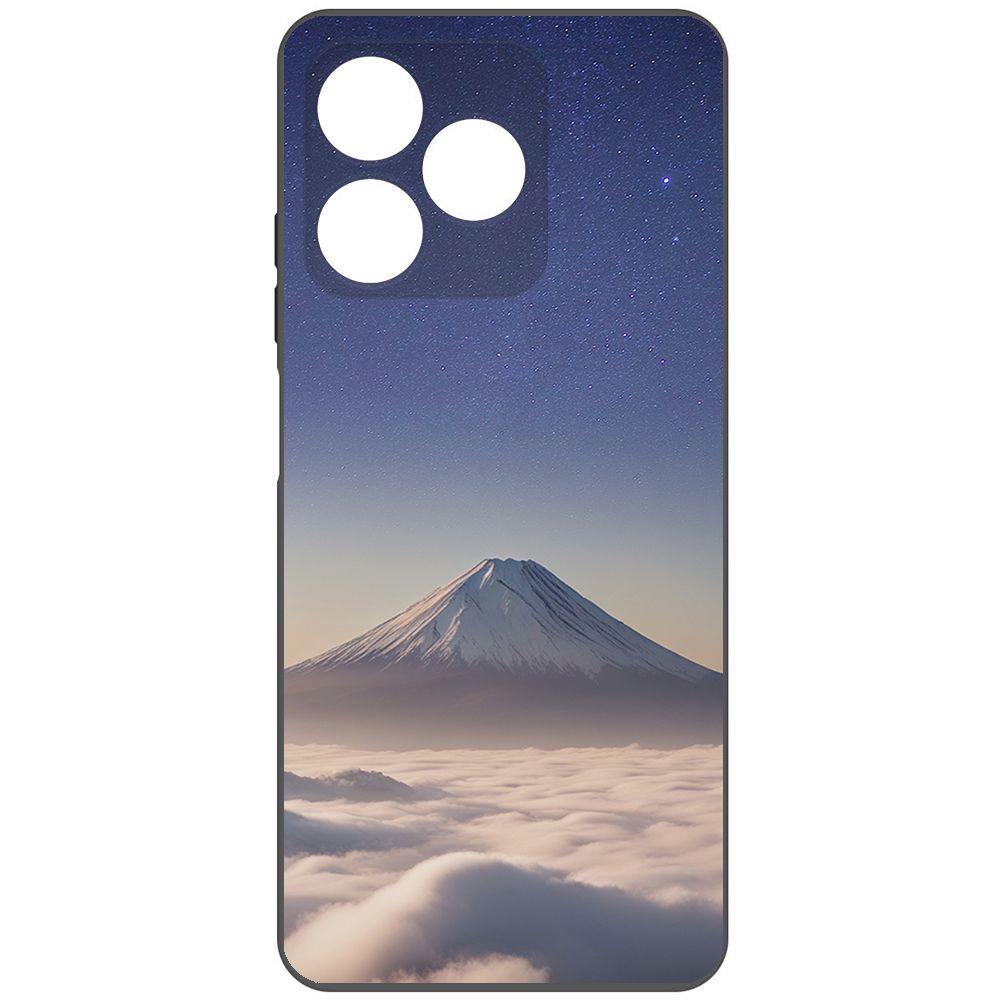 

Чехол-накладка Krutoff Soft Case Япония, Фудзияма для Realme Note 50 черный