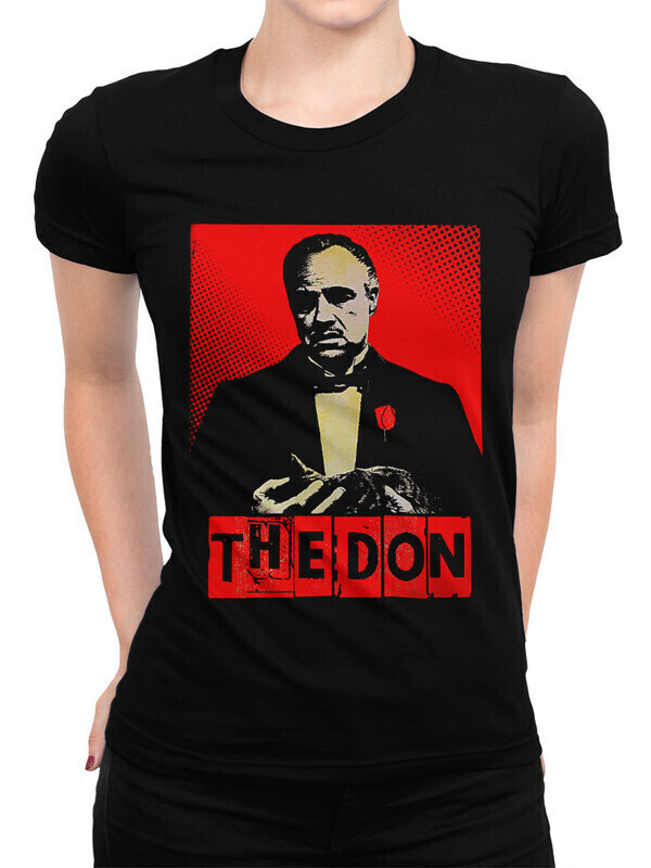 

Футболка женская Dream Shirts Крестный отец Женская 10010101 черная XL, Крестный отец Женская 10010101