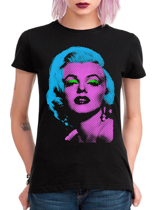 

Футболка женская Dream Shirts Мэрилин Монро Женская 10010131 черная L, Мэрилин Монро Женская 10010131