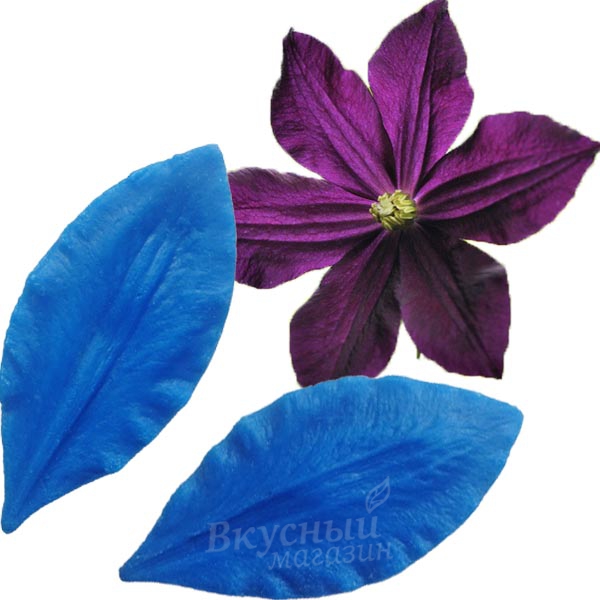 

Вайнер Клематис лепесток 8,5х4,2 см. vnr166, Синий