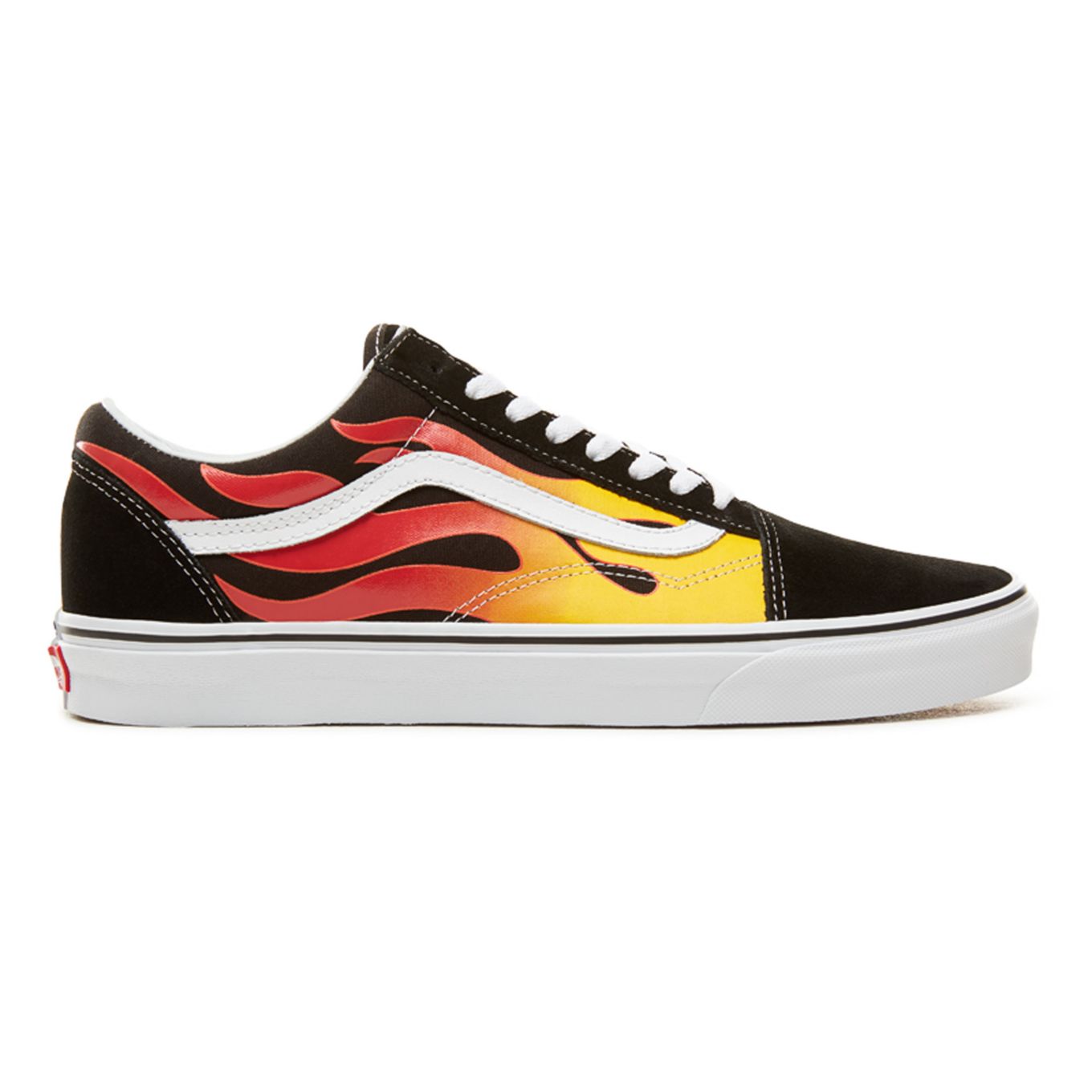 фото Кеды мужские vans ua old skool (flame)black черные 42 eu