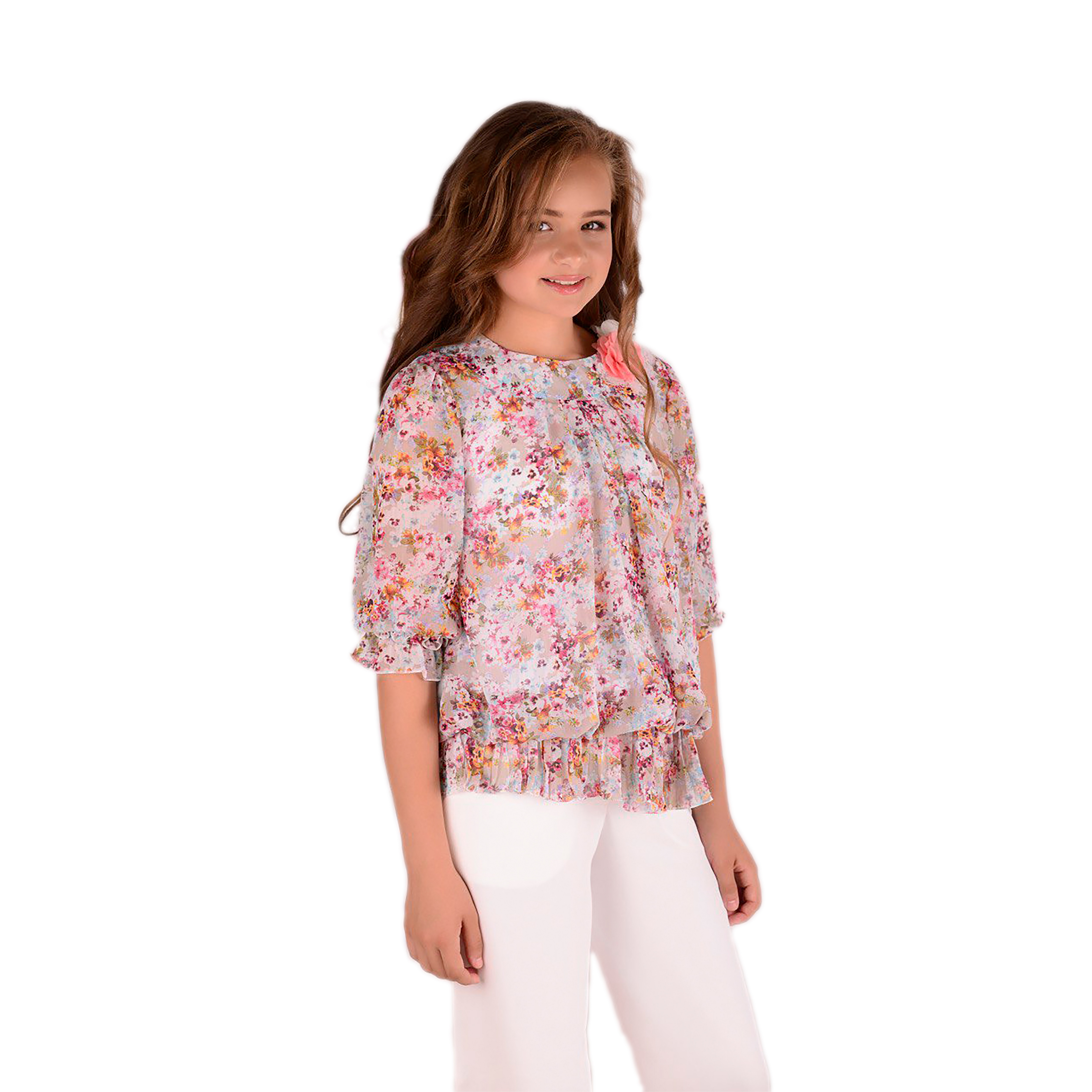 Блузка детская Lila style БлД, светло-розовый, 158