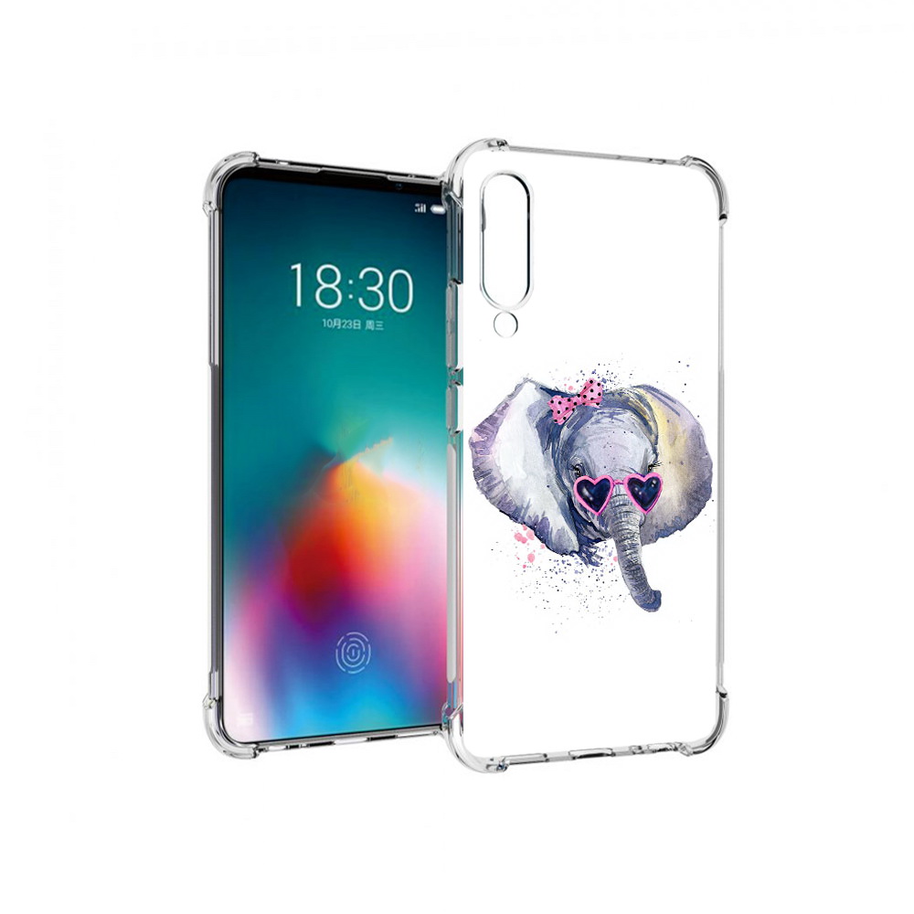 

Чехол MyPads Tocco для Meizu 16T слоник в очках (PT144619.90.608), Прозрачный, Tocco