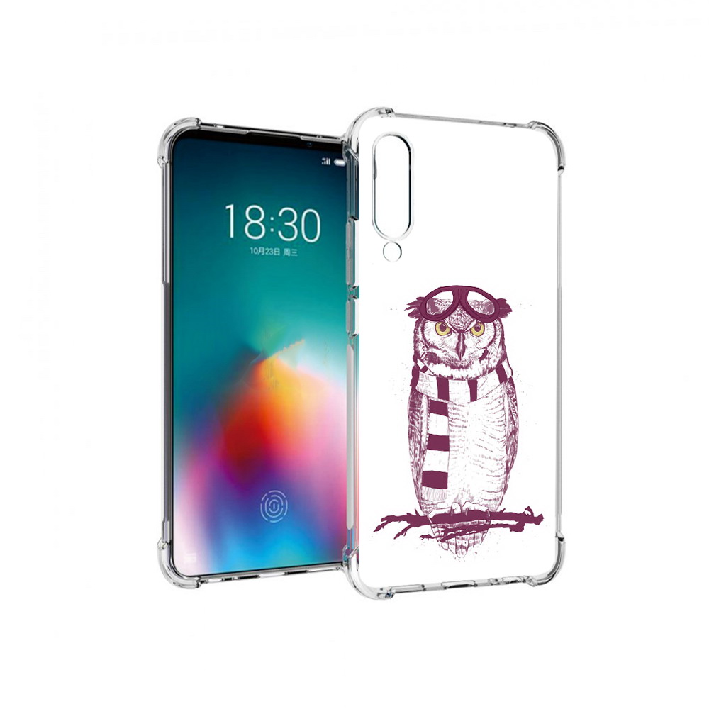 

Чехол MyPads Tocco для Meizu 16T сова-летчик (PT144619.90.612), Прозрачный, Tocco