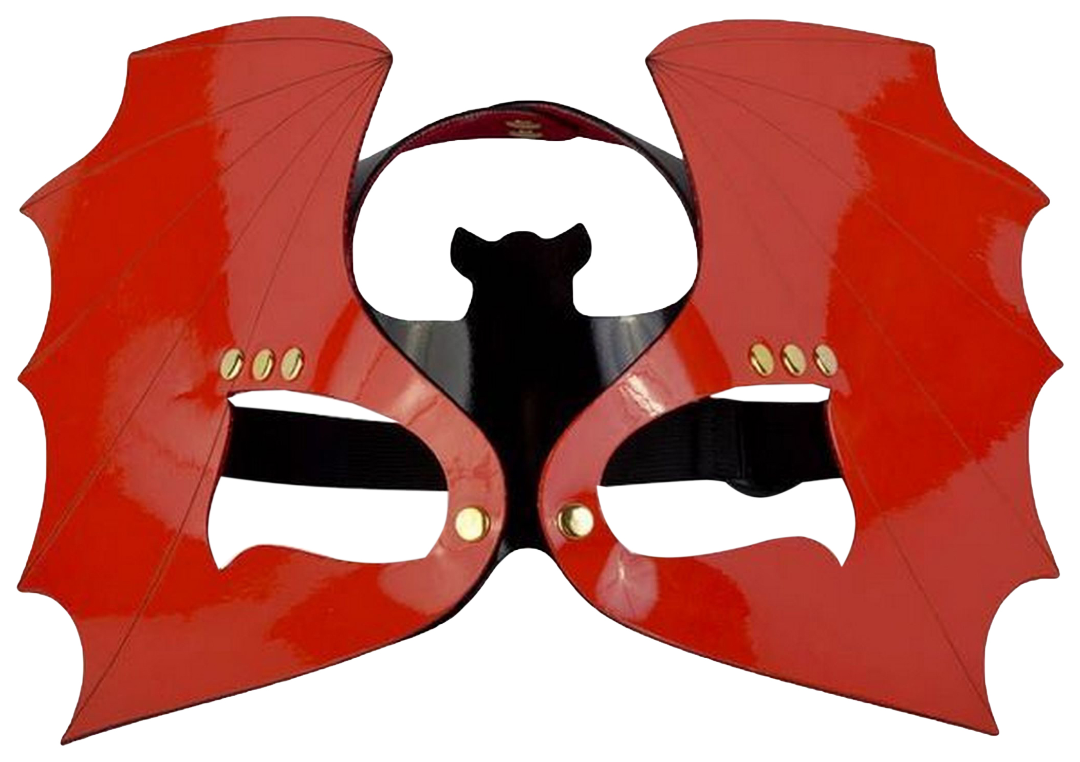 фото Красно-черная лаковая маска "летучая мышь" sitabella ск-визит